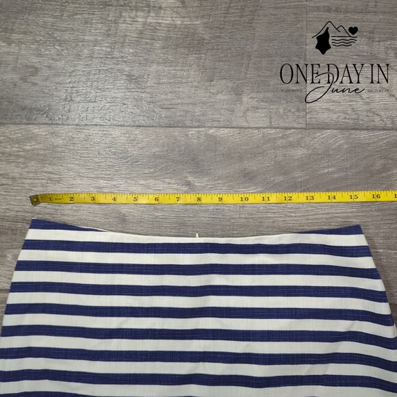 Talbots Petite Striped Pencil Skirt Size 6P - Picture 3 of 5